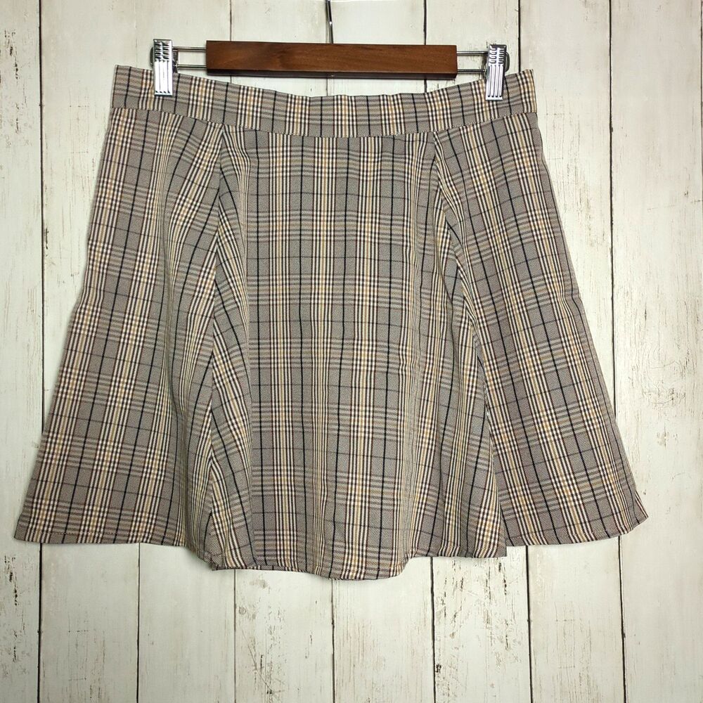 Plaid Skater Mini Skirt Size Medium Preppy Academia Tennis Y2K Sporty